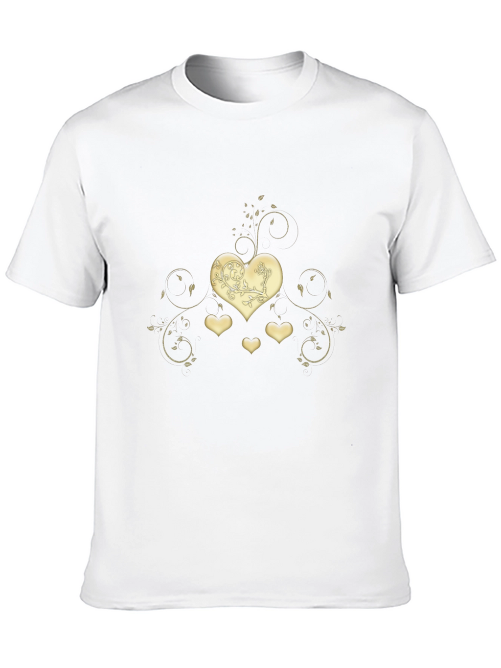 Heart Swirl Graphic Tee - Modern Romantic Design