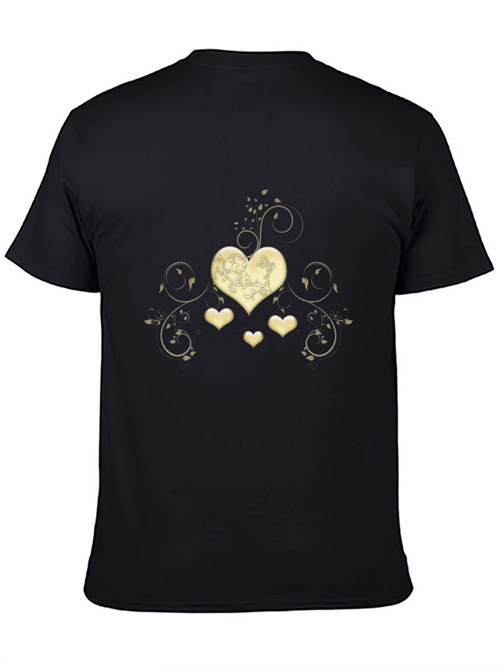 Heart Swirl Graphic Tee - Modern Romantic Design