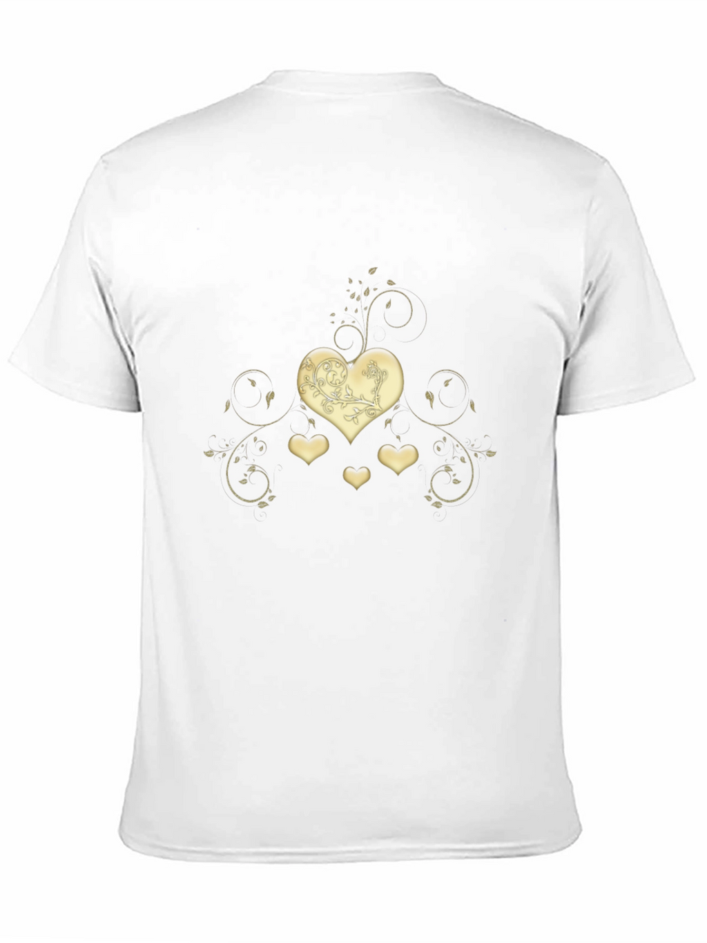 Heart Swirl Graphic Tee - Modern Romantic Design