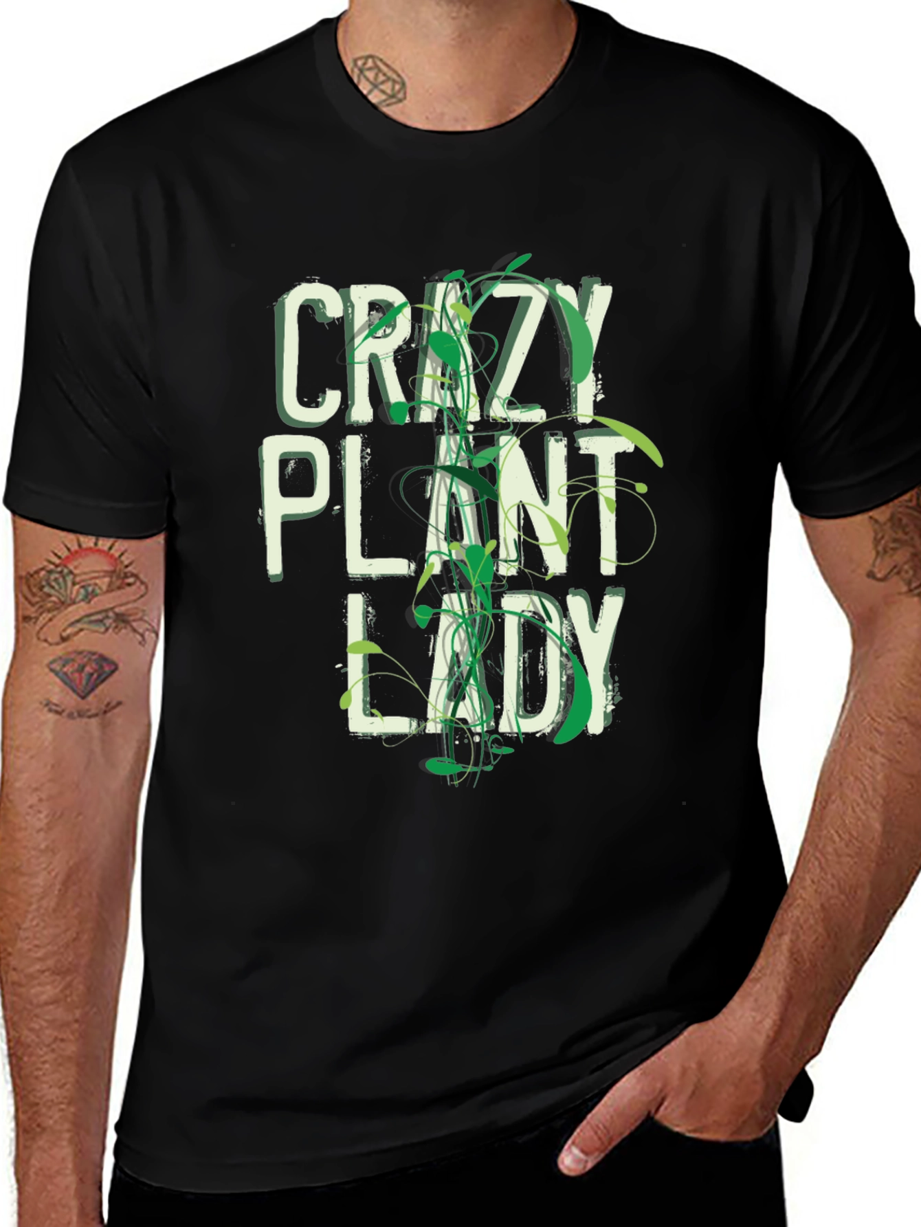 Crazy Plant Lady Graphic T-Shirt