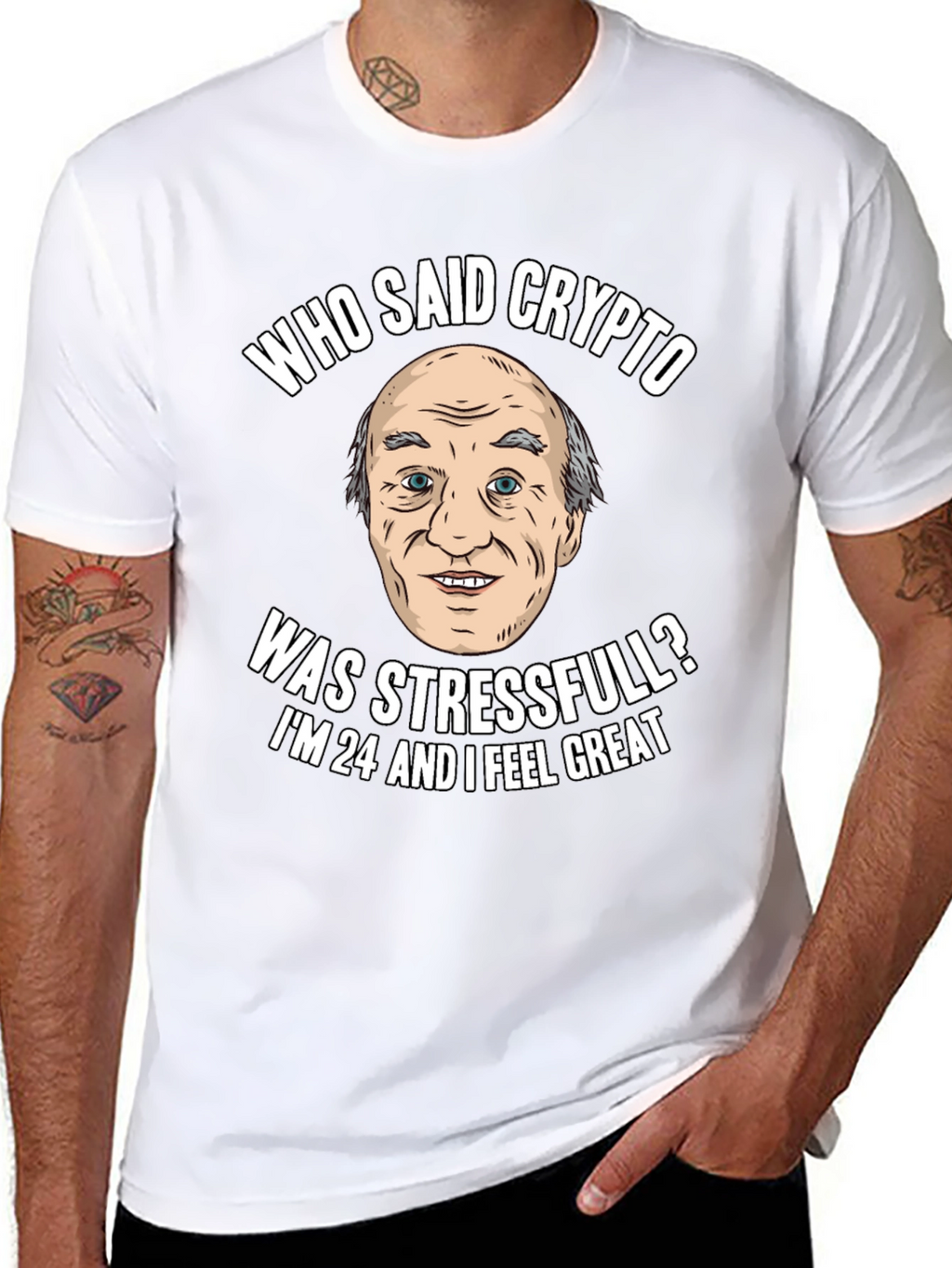 Crypto Humor T-Shirt: Stress-Free Investor