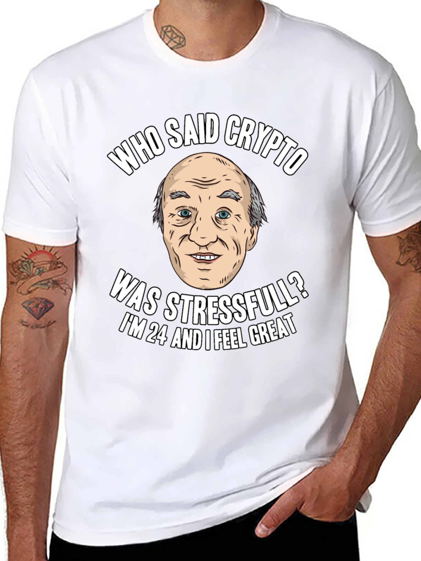 Crypto Humor T-Shirt: Stress-Free Investor