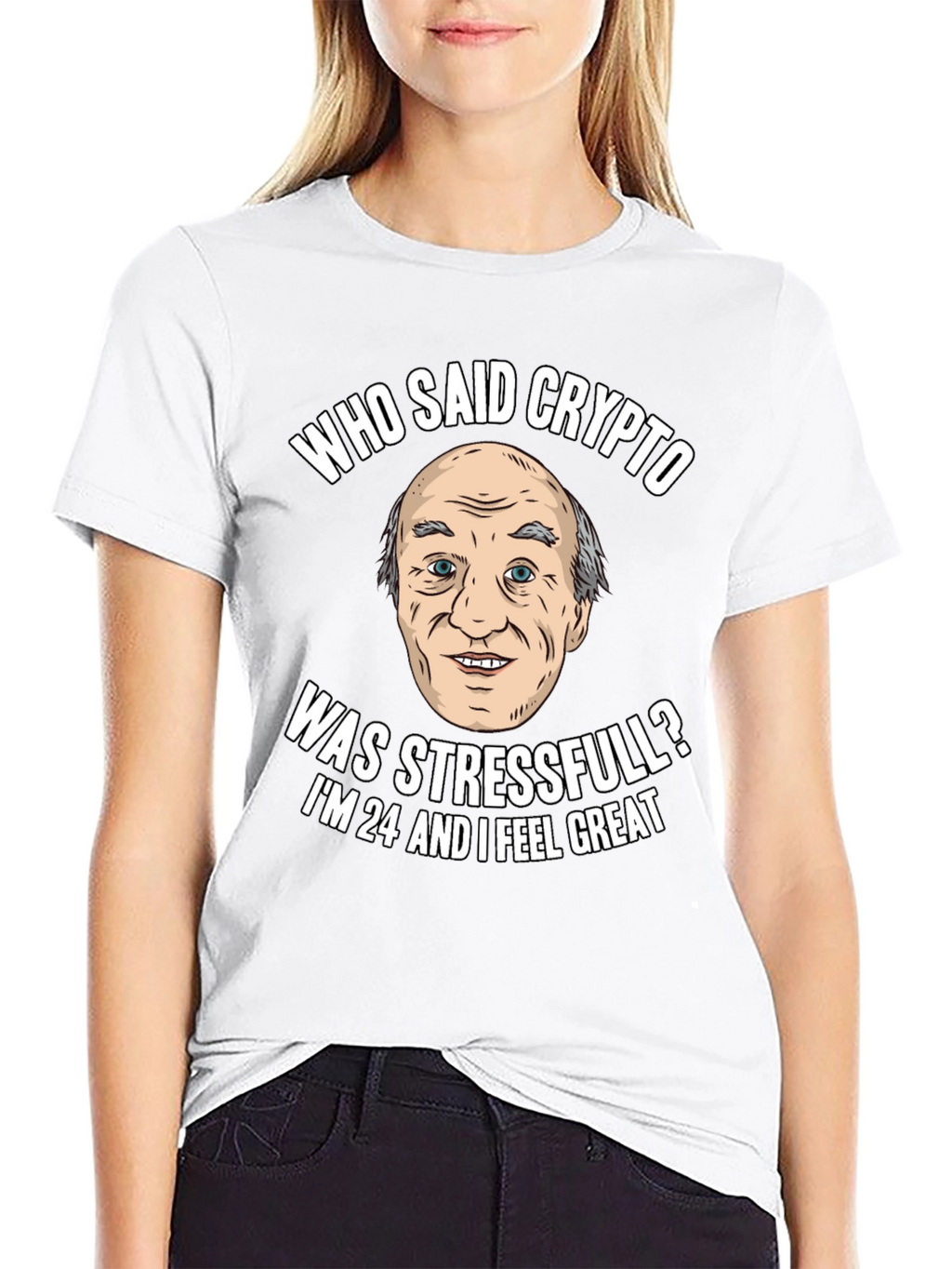 Crypto Humor T-Shirt: Stress-Free Investor