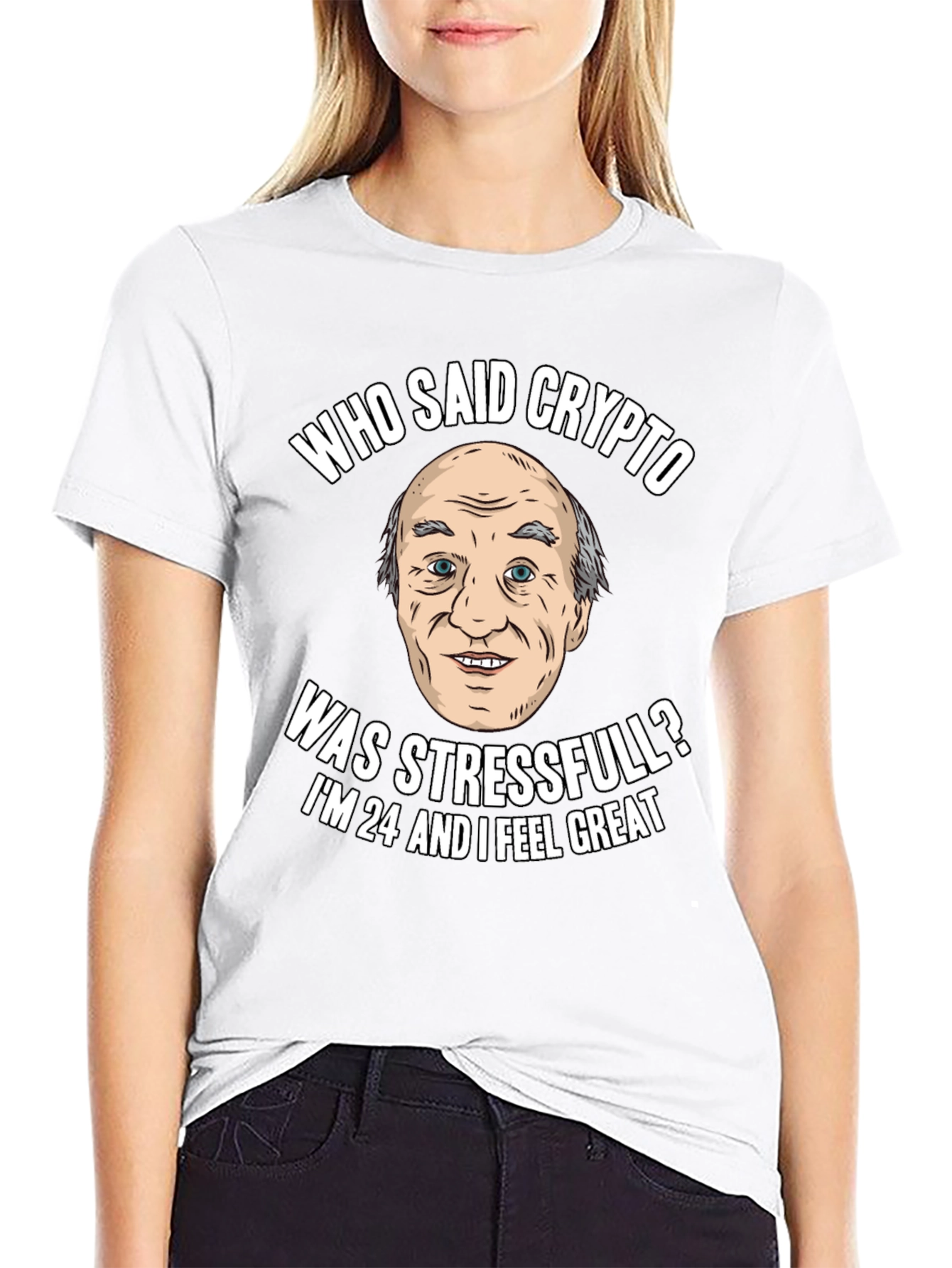 Crypto Humor T-Shirt: Stress-Free Investor