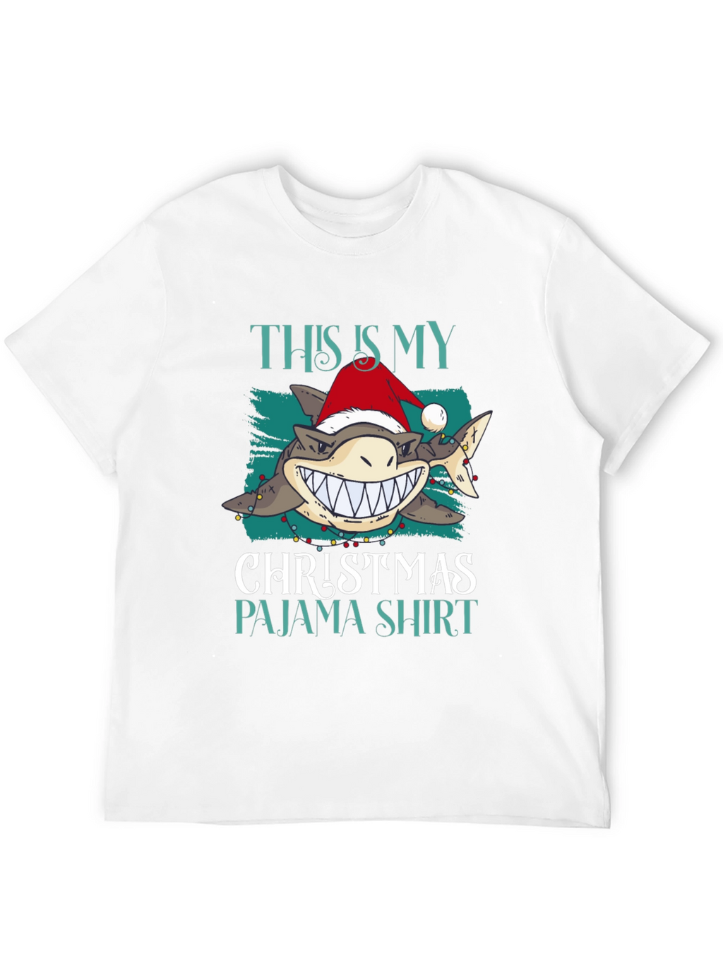 Shark Christmas Pajama Shirt