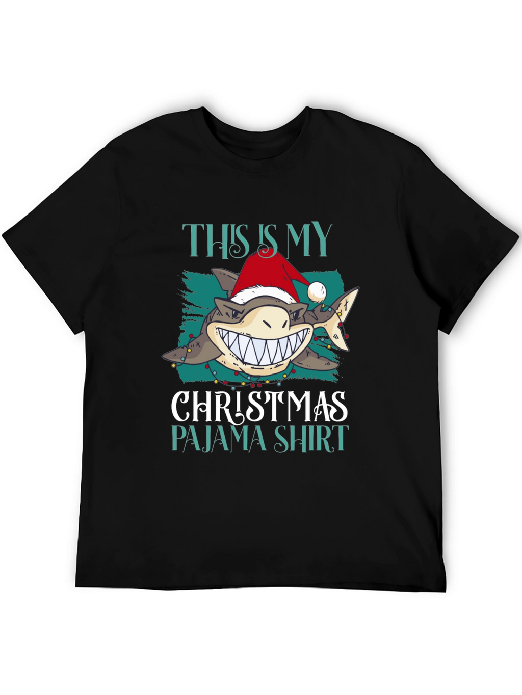 Shark Christmas Pajama Shirt