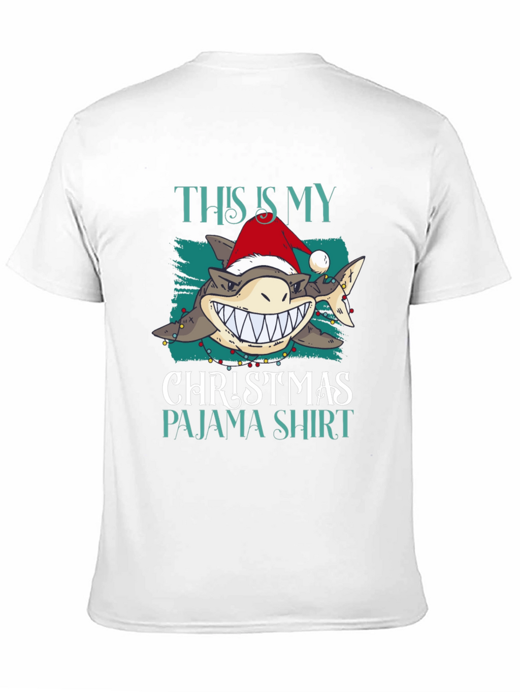 Shark Christmas Pajama Shirt