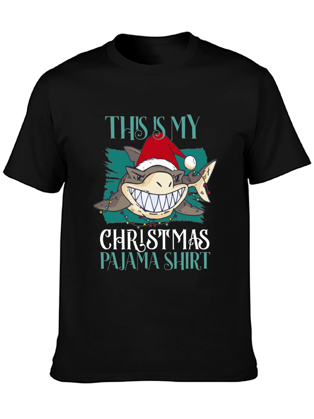 Shark Christmas Pajama Shirt