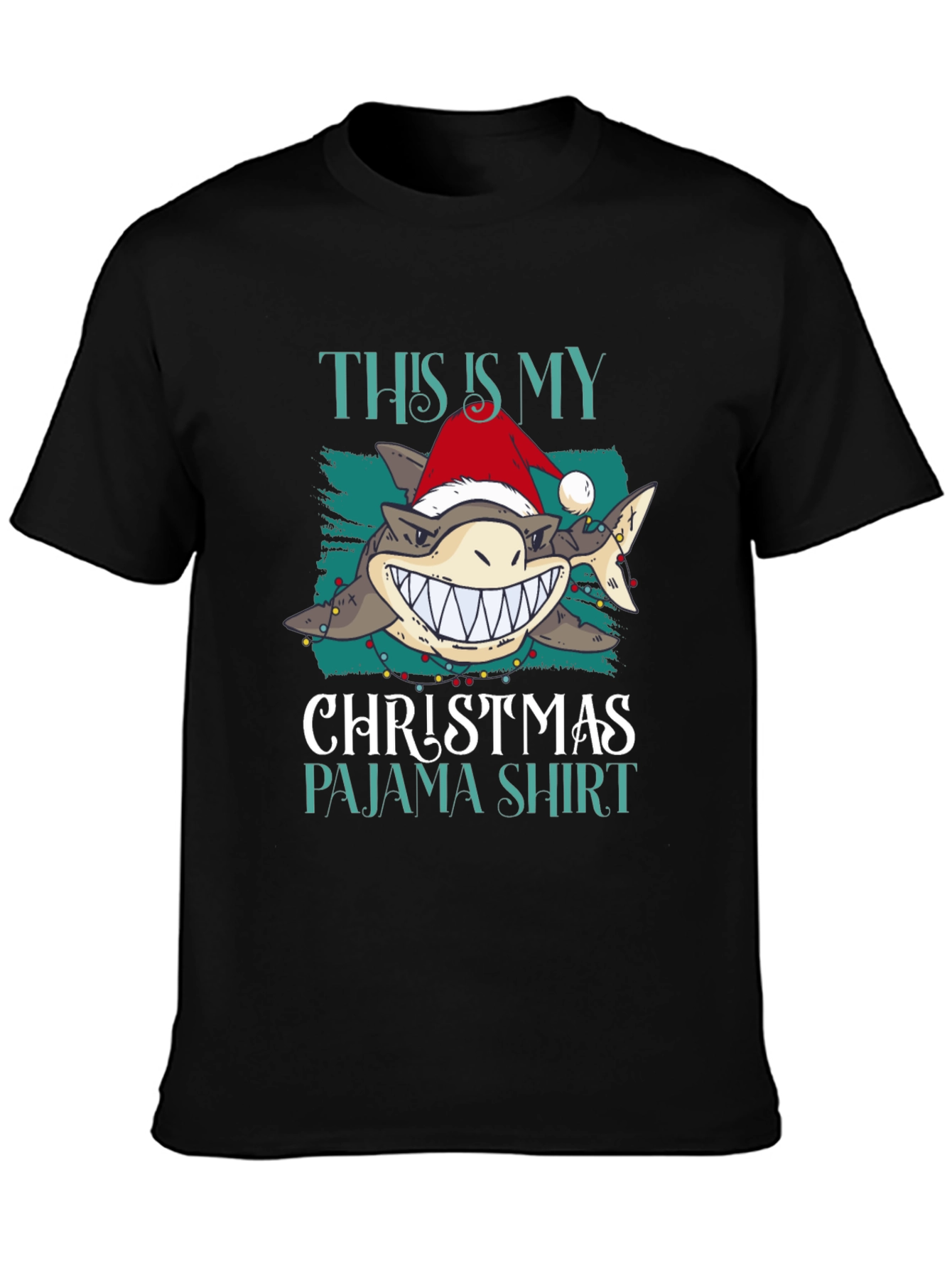 Shark Christmas Pajama Shirt