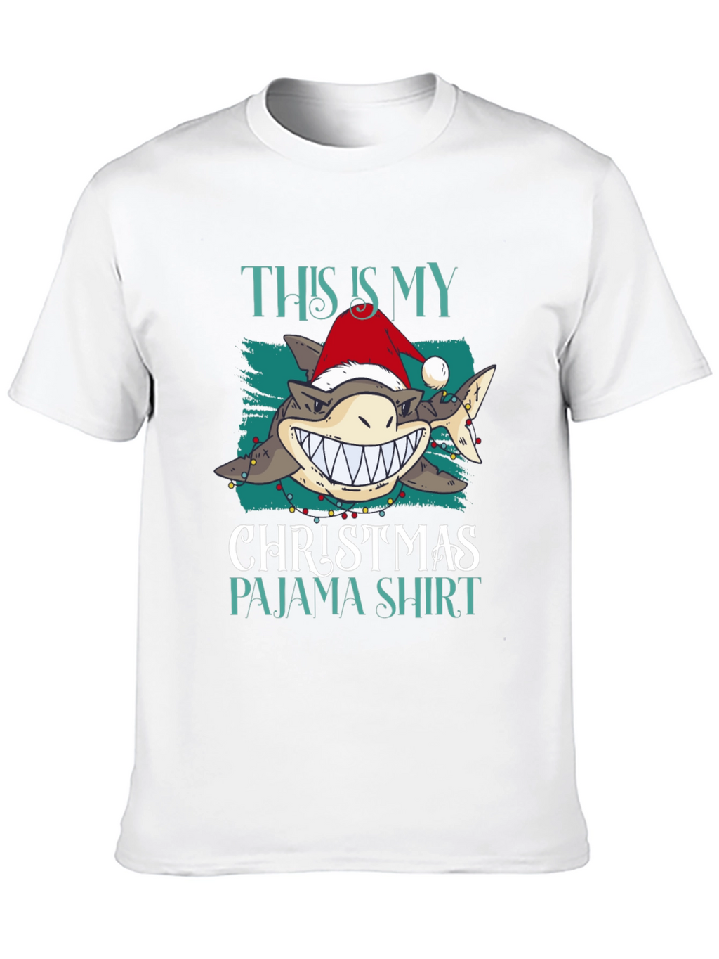 Shark Christmas Pajama Shirt