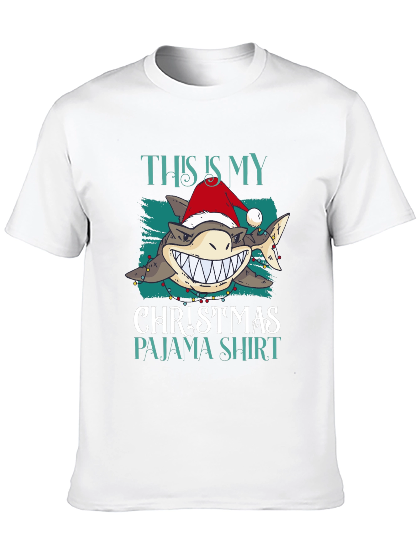 Shark Christmas Pajama Shirt