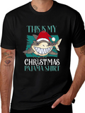Shark Christmas Pajama Shirt