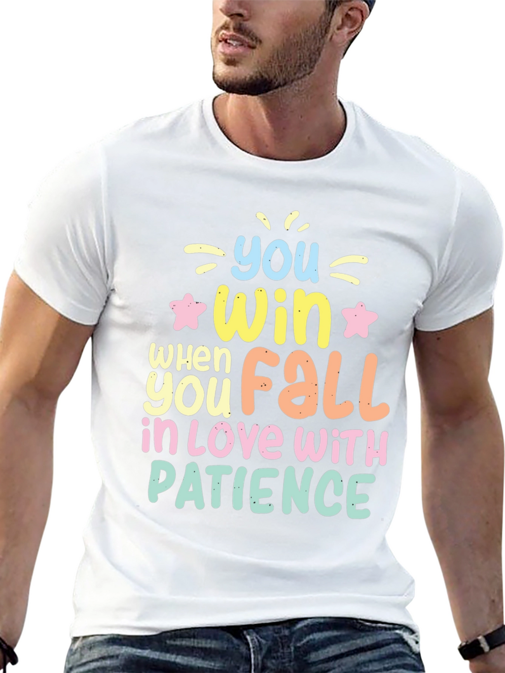 Win With Patience T-Shirt - Inspiring Graphic Tee