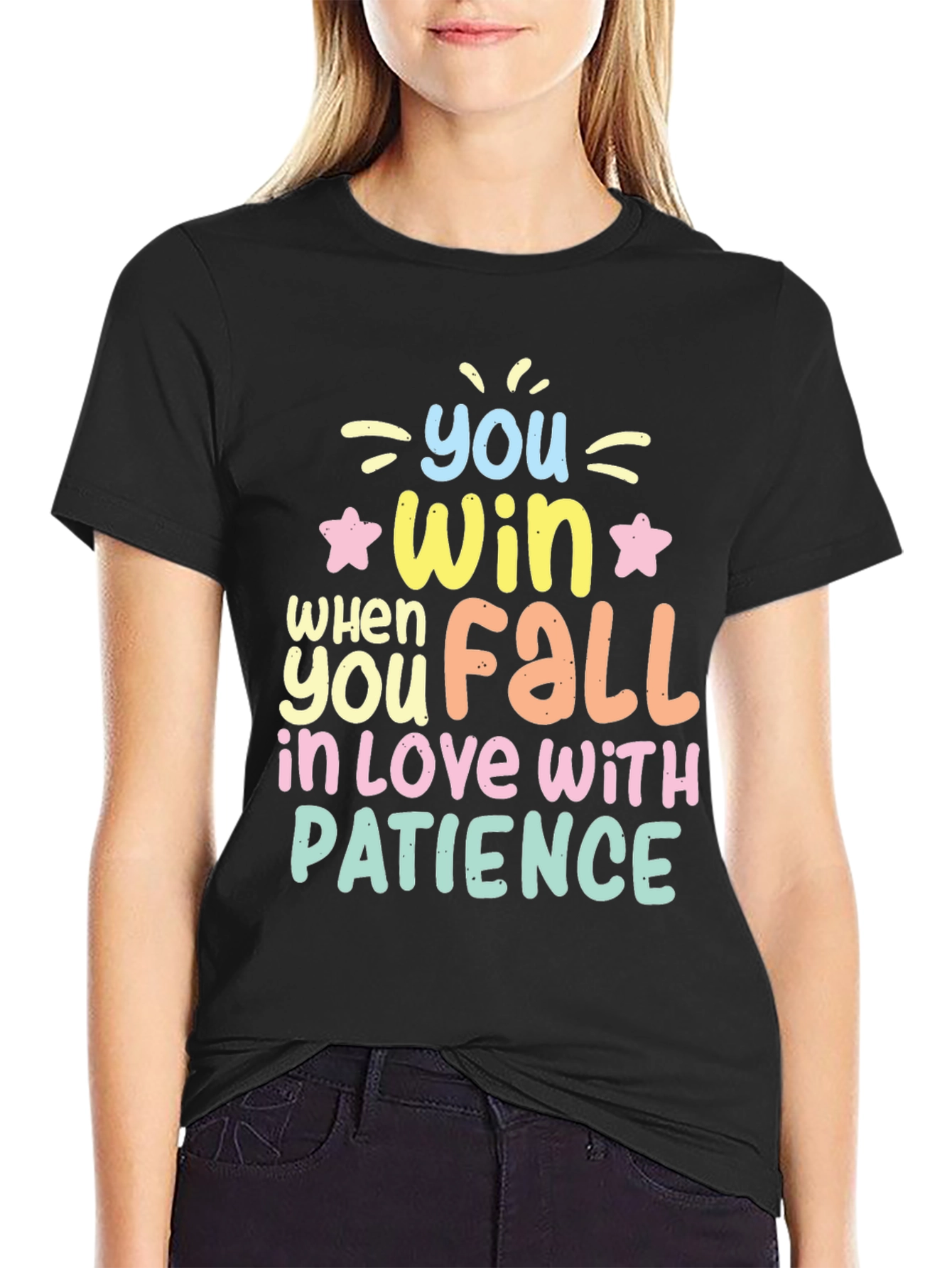 Win With Patience T-Shirt - Inspiring Graphic Tee