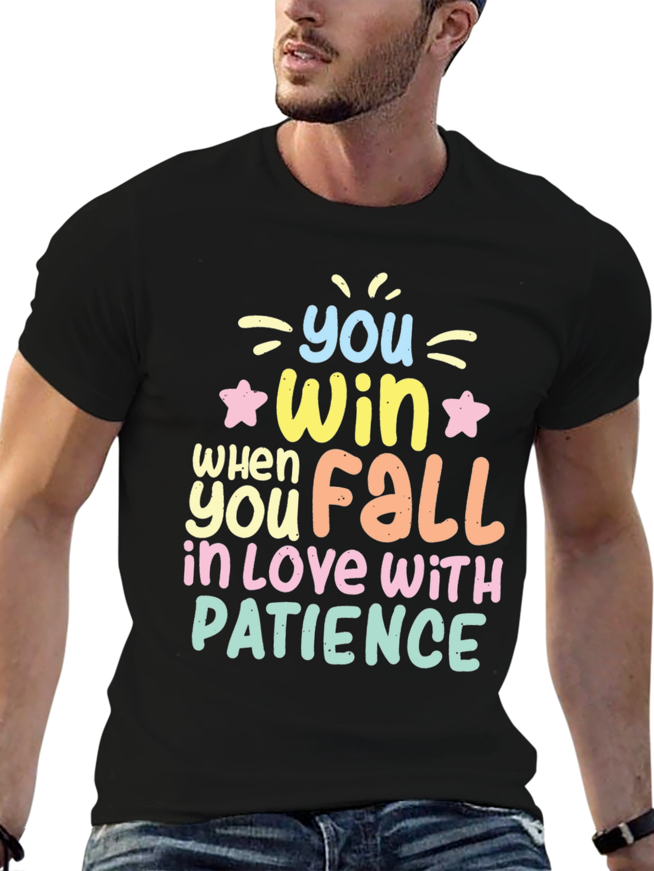 Win With Patience T-Shirt - Inspiring Graphic Tee