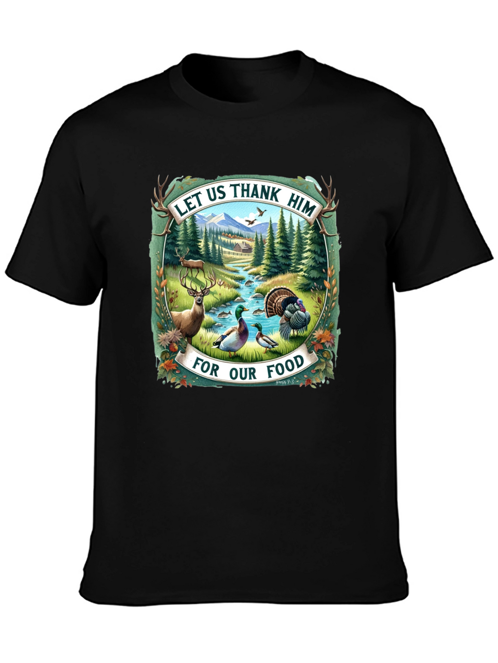 Let Us Thank Him Graphic Tee