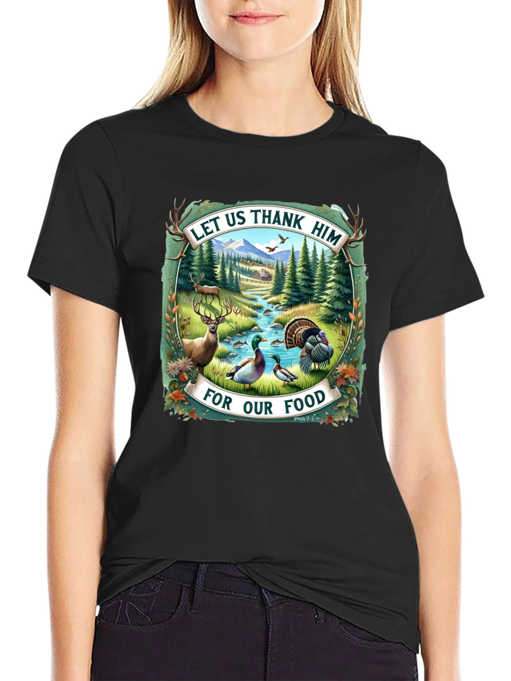 Let Us Thank Him Graphic Tee