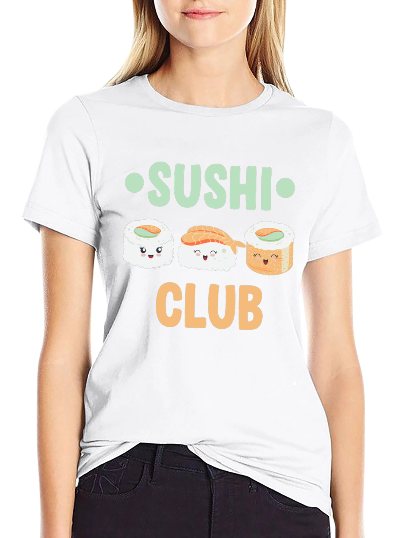 Sushi Club Graphic Tee - Foodie Fashion
