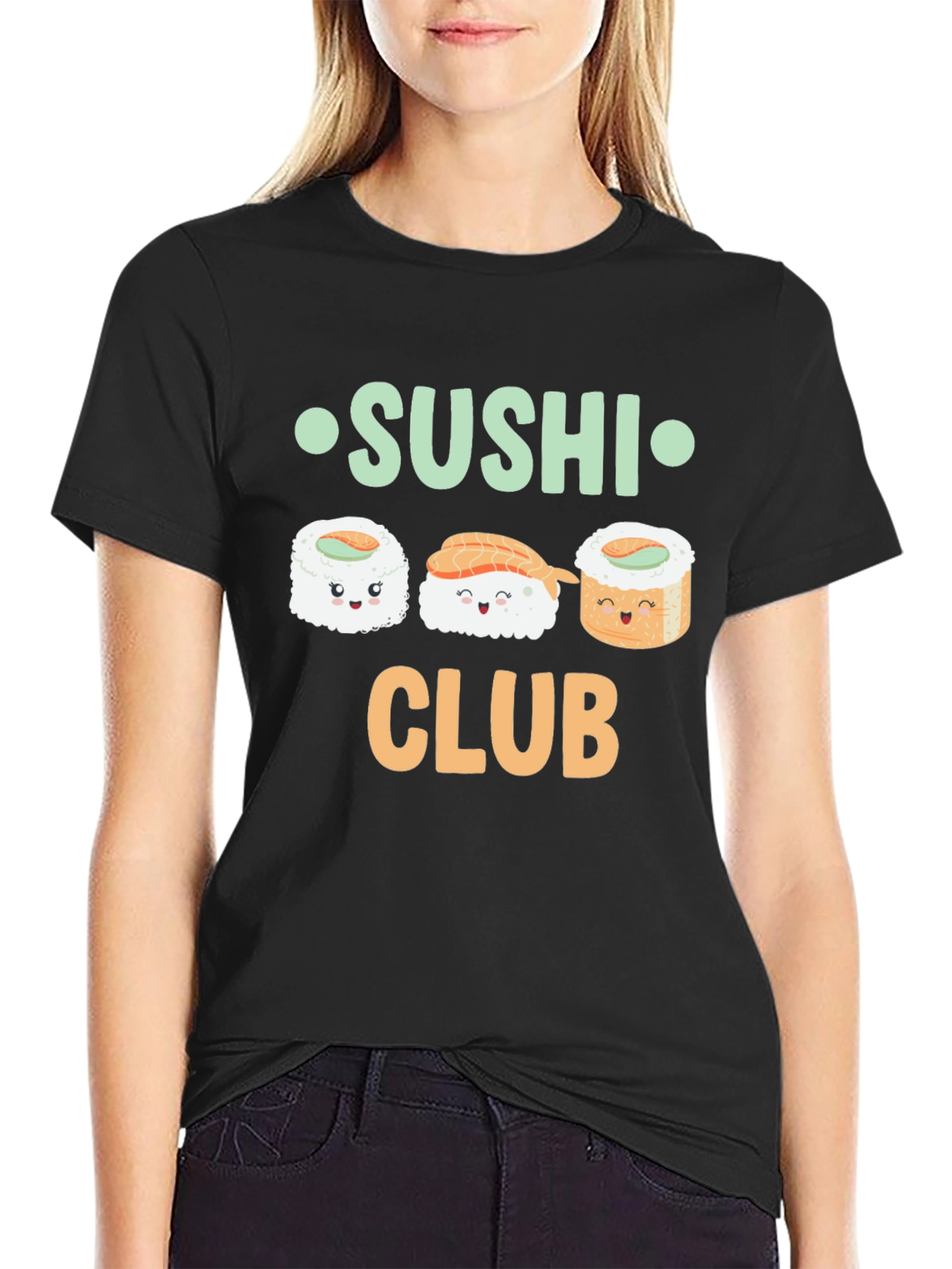 Sushi Club Graphic Tee - Foodie Fashion