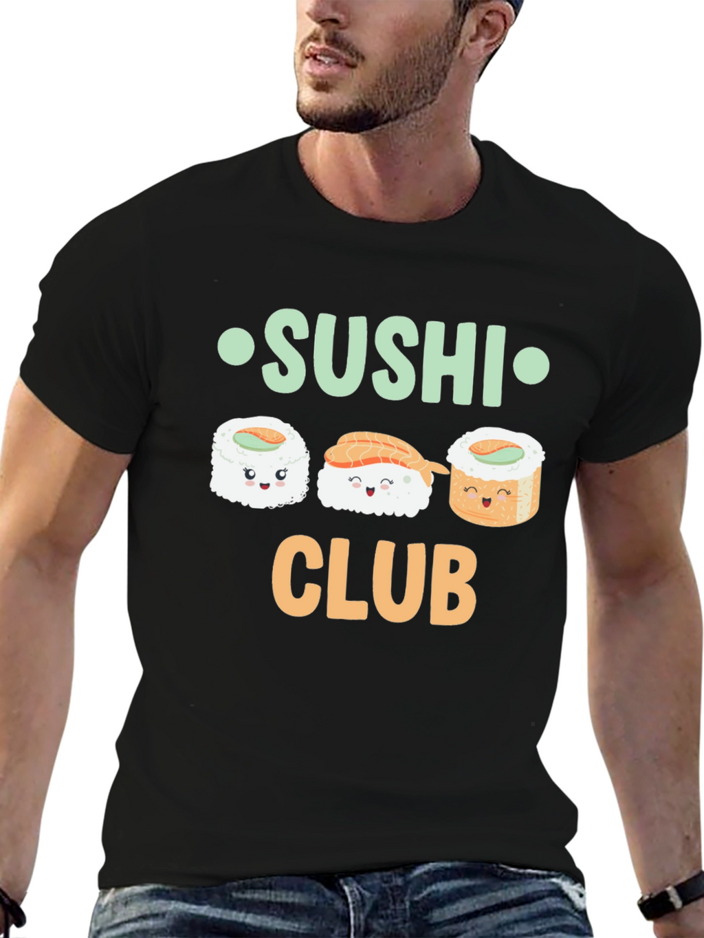 Sushi Club Graphic Tee - Foodie Fashion