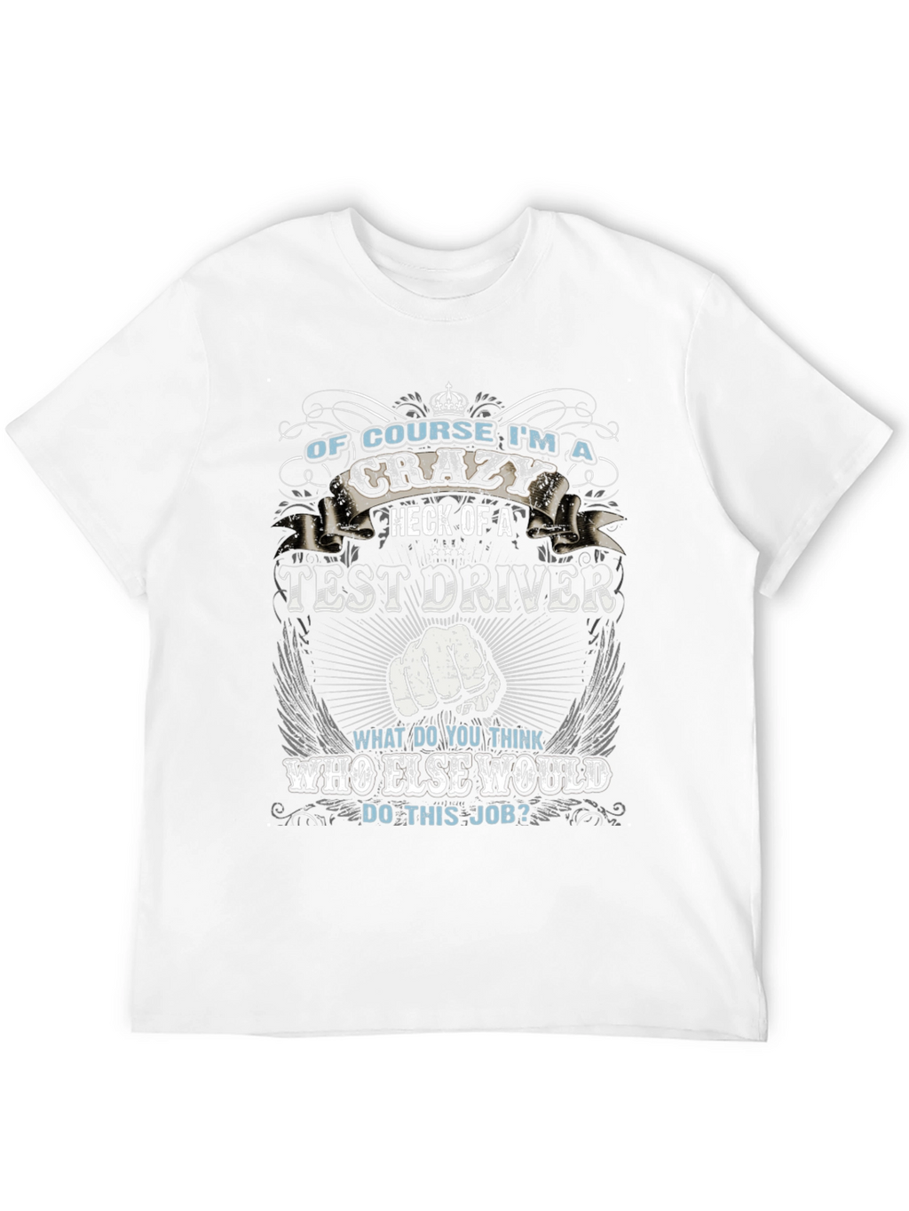 Crazy Test Driver Graphic Tee - Black