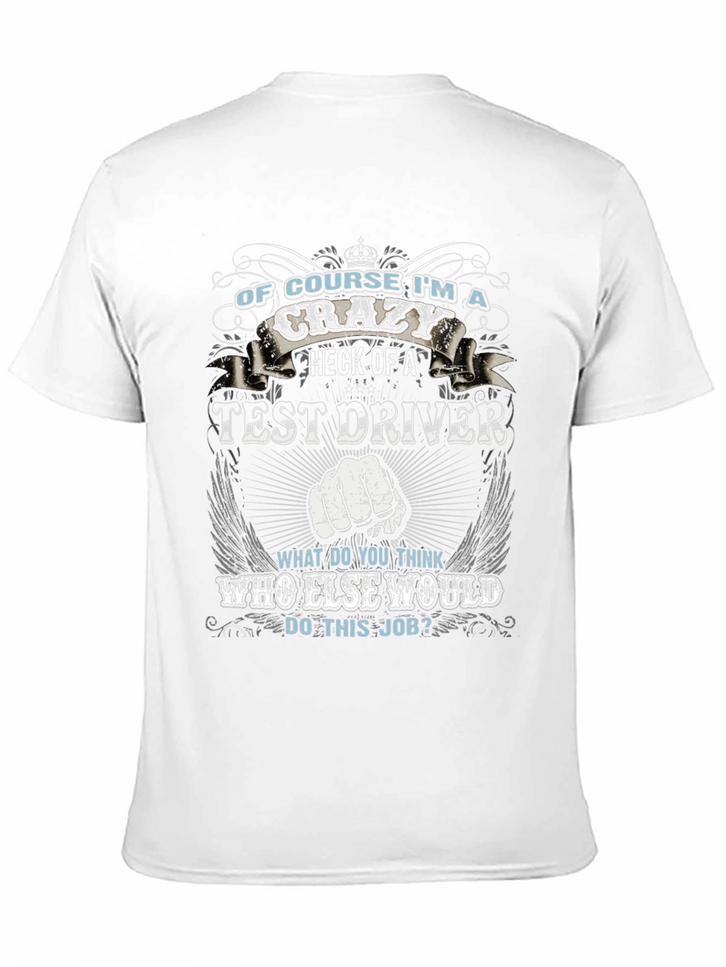 Crazy Test Driver Graphic Tee - Black