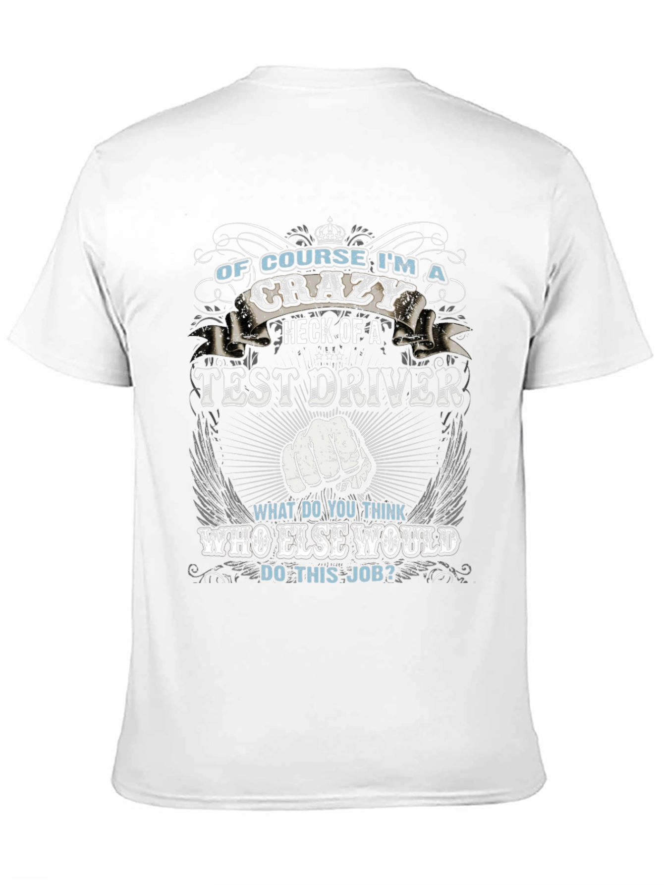 Crazy Test Driver Graphic Tee - Black