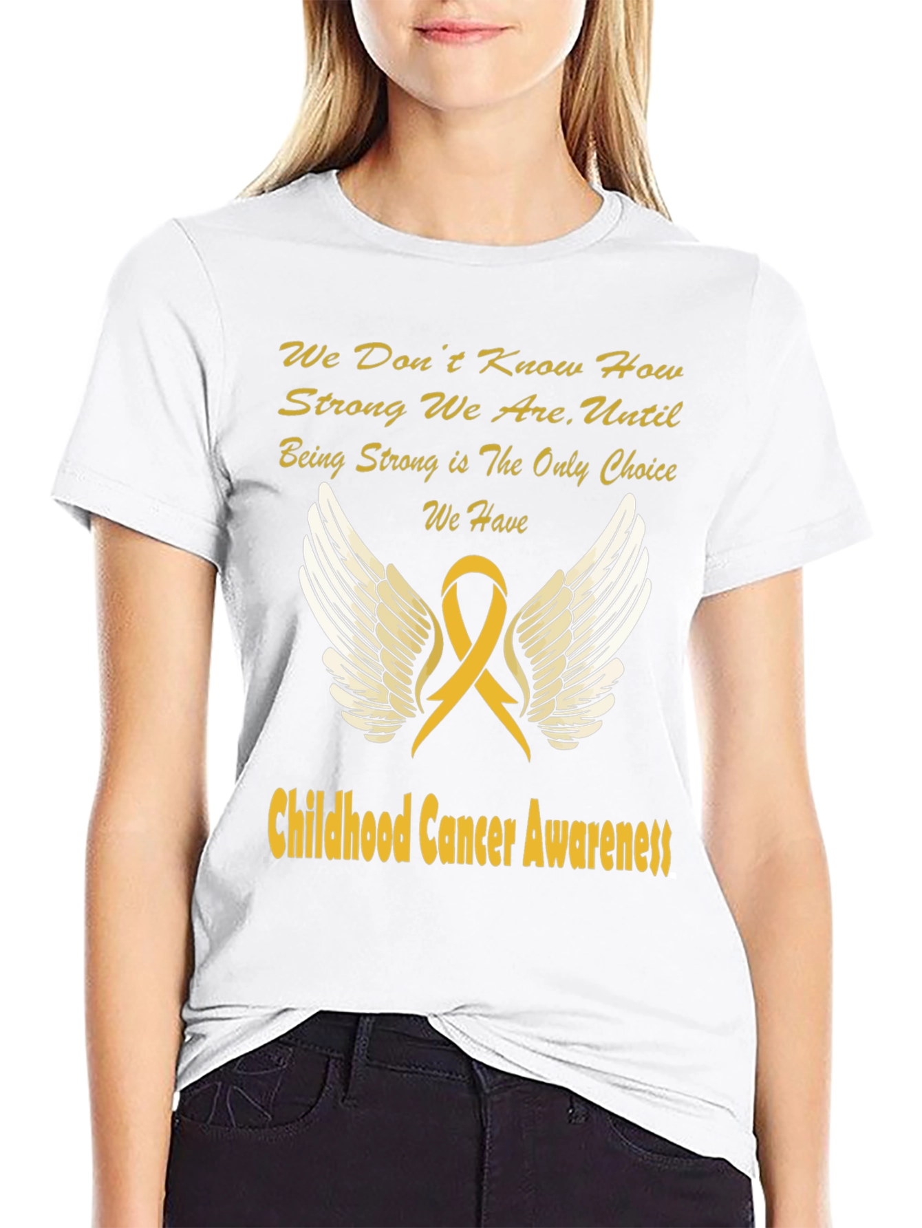 Childhood Cancer Awareness Graphic T-Shirt