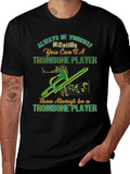Trombone Player Graphic T-Shirt - Music Lover Tee