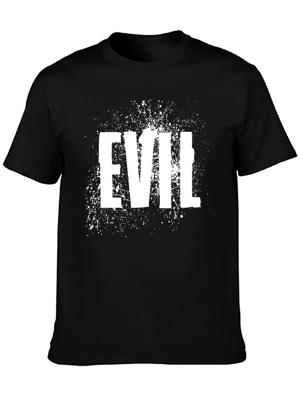 Evil Graphic Print T-Shirt - Black