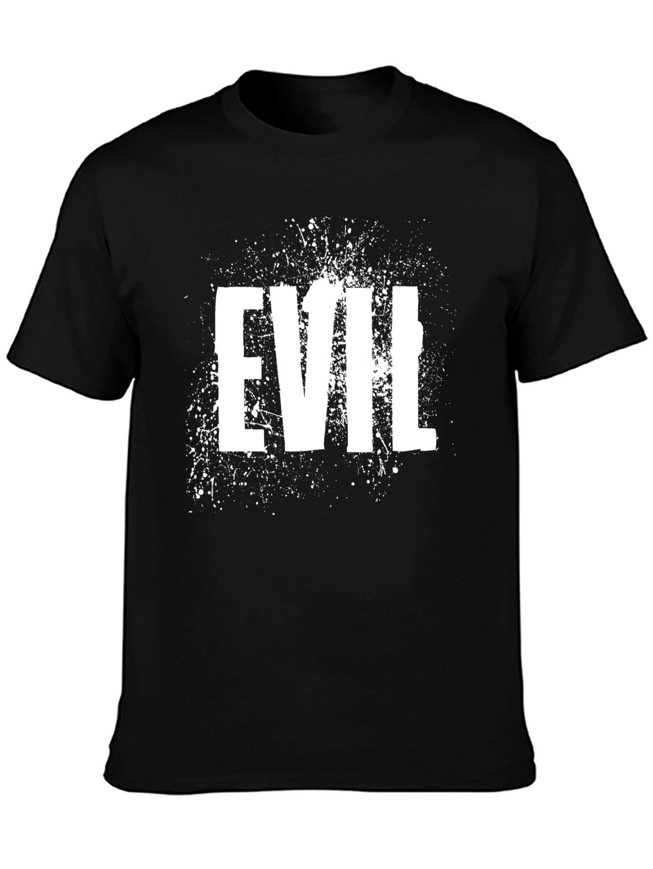 Evil Graphic Print T-Shirt - Black