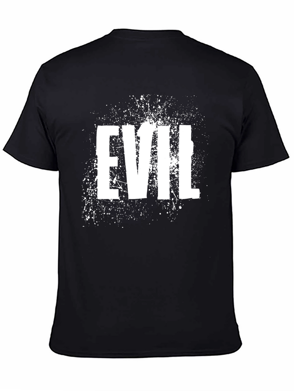 Evil Graphic Print T-Shirt - Black