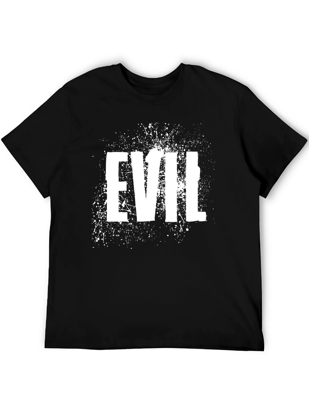 Evil Graphic Print T-Shirt - Black