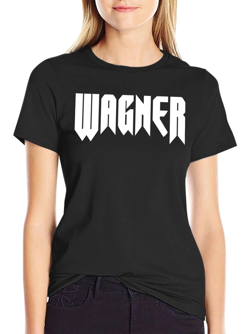 Wagner Graphic Tee - Black Cotton T-Shirt
