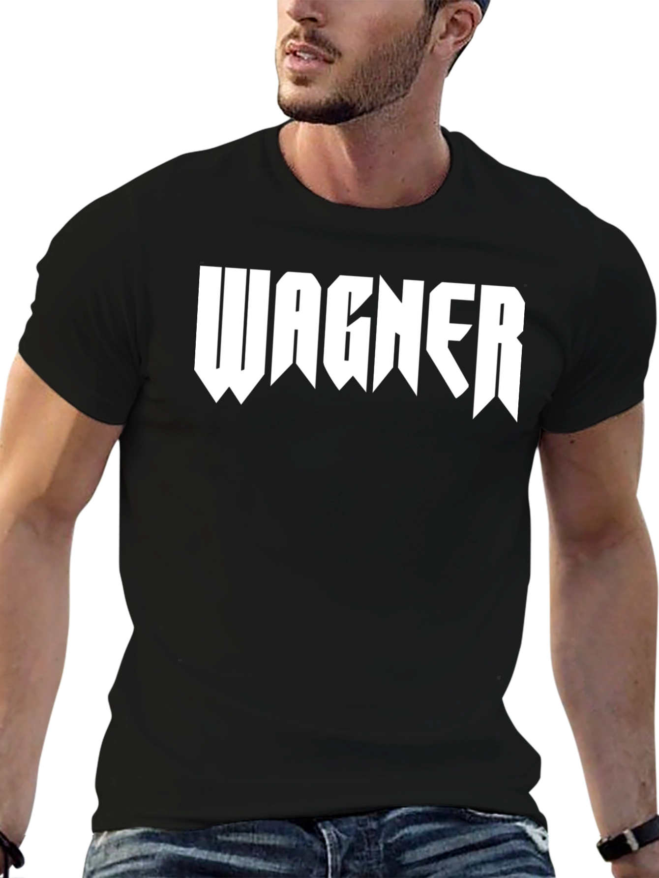 Wagner Graphic Tee - Black Cotton T-Shirt