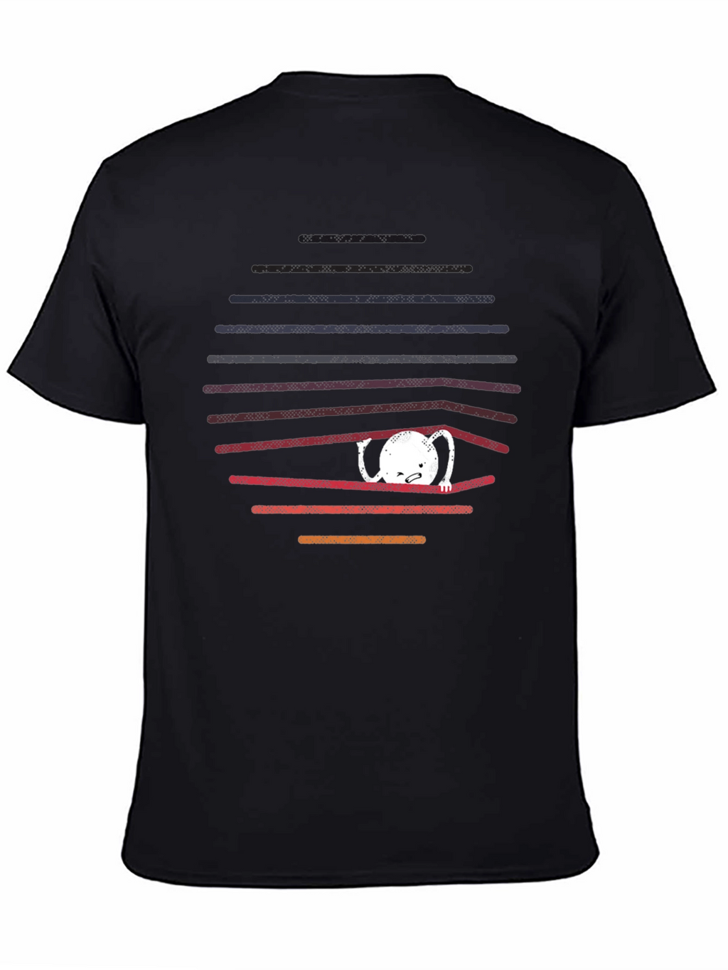Unique Graphic Tee: Behind Bars Cotton Blend Shirt