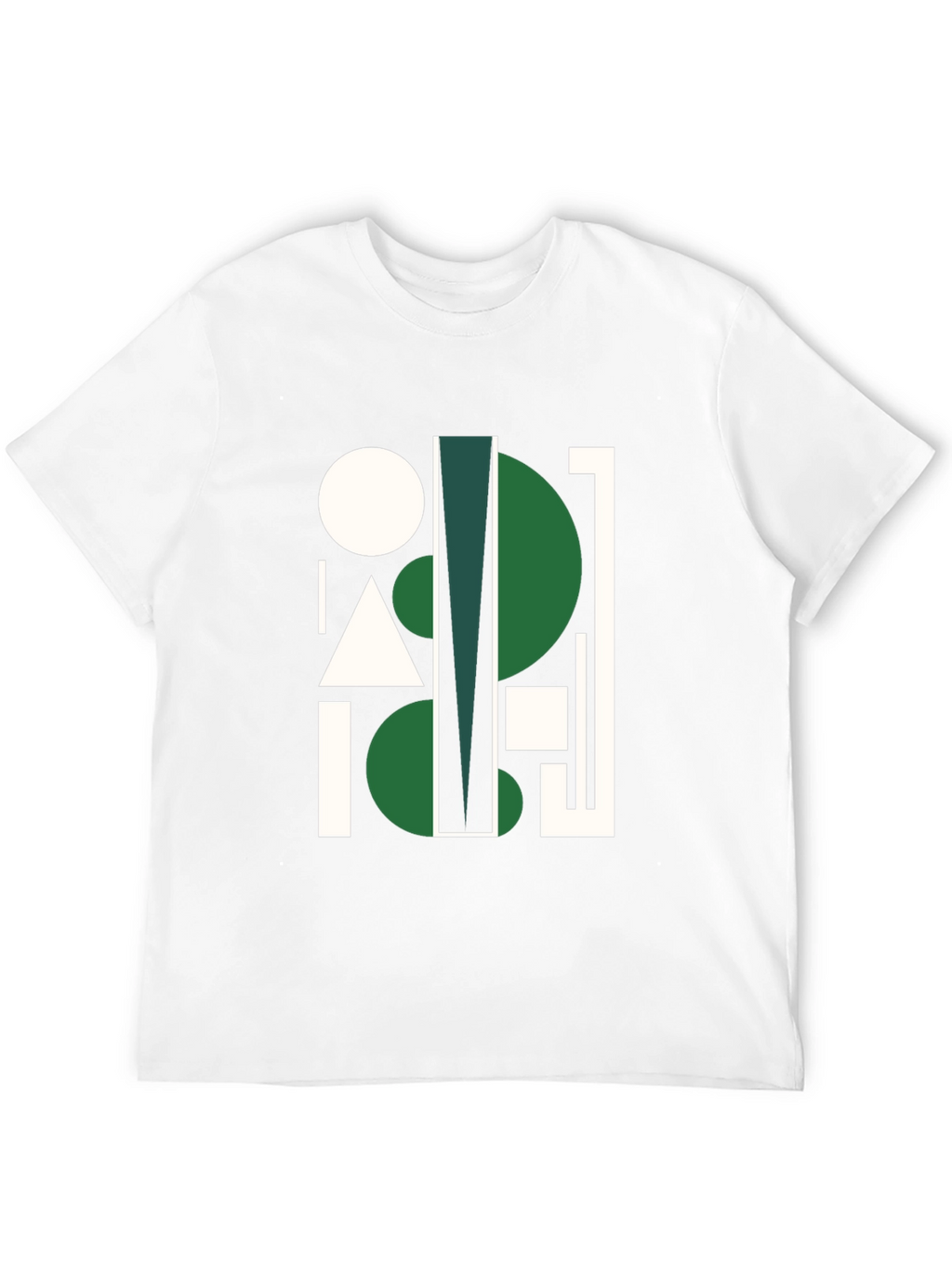 Geometric Abstract Black Graphic Tee