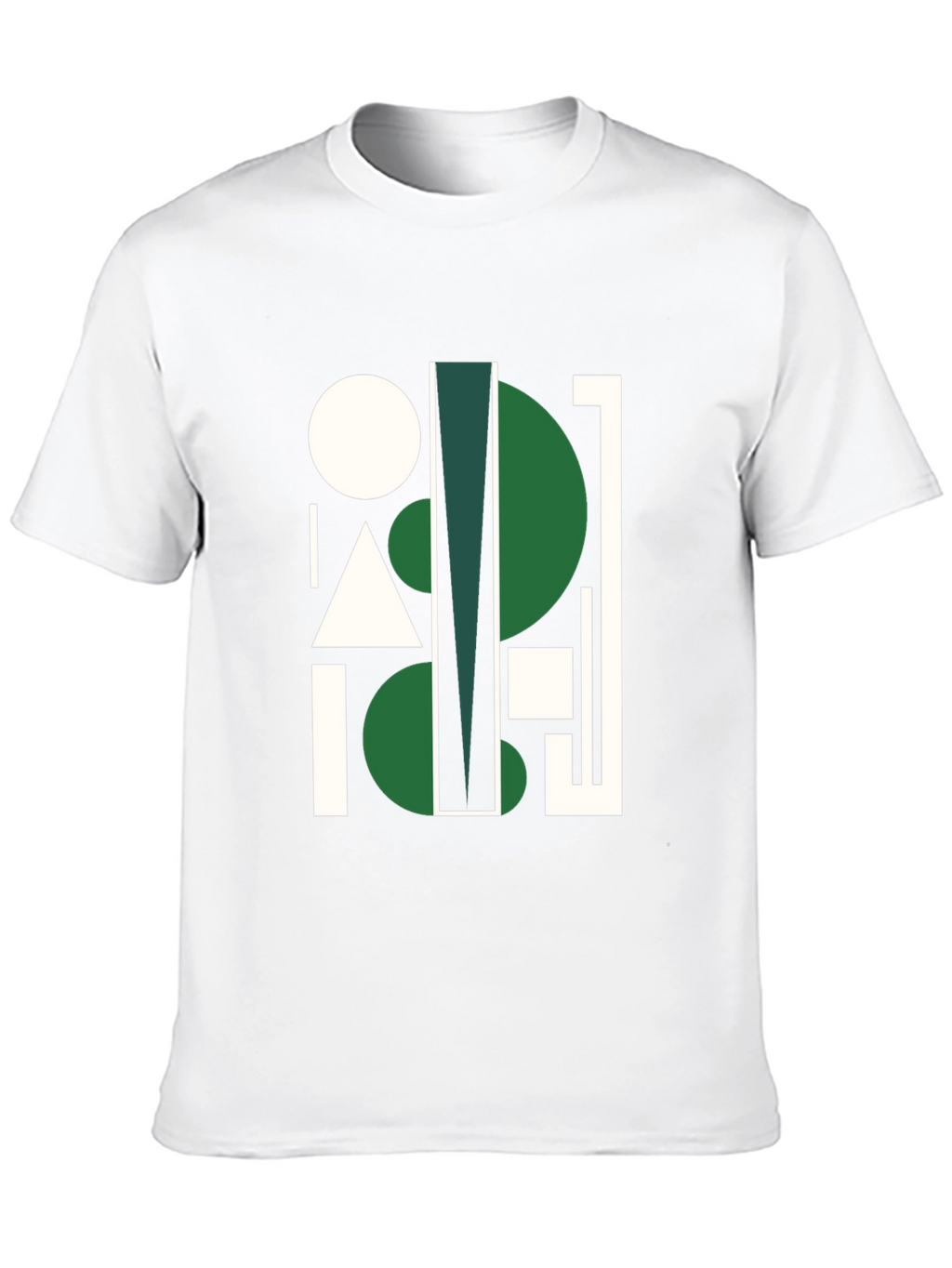 Geometric Abstract Black Graphic Tee