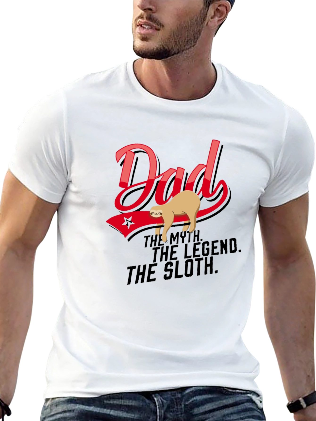Dad: The Myth. The Legend. The Sloth T-Shirt