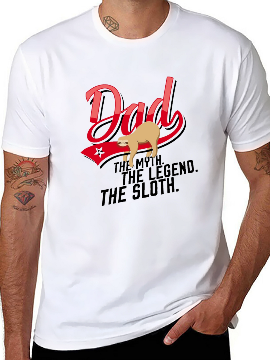 Dad: The Myth. The Legend. The Sloth T-Shirt