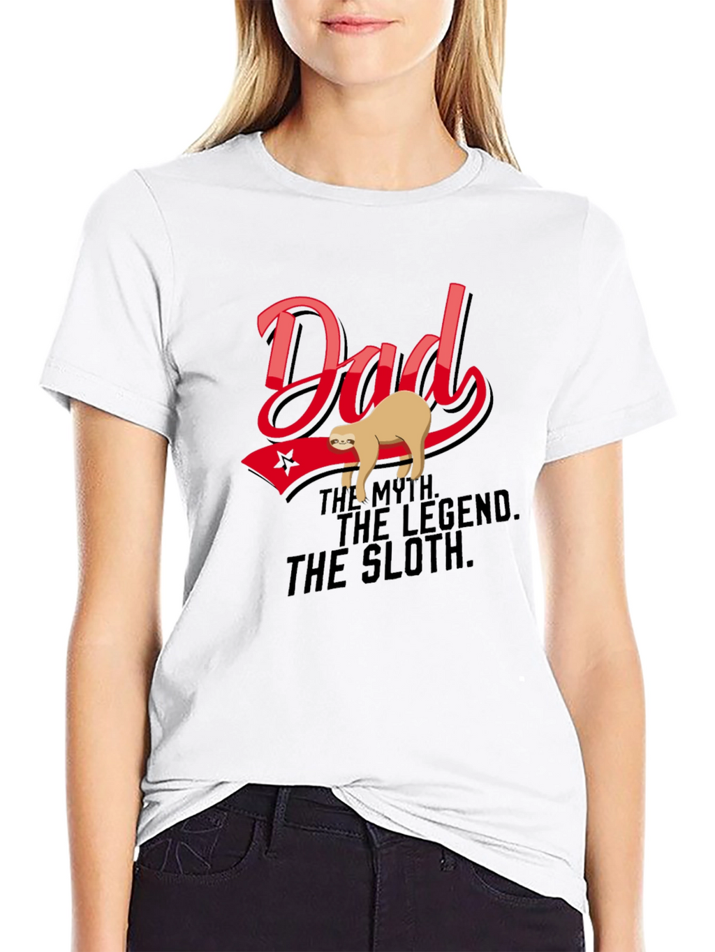 Dad: The Myth. The Legend. The Sloth T-Shirt