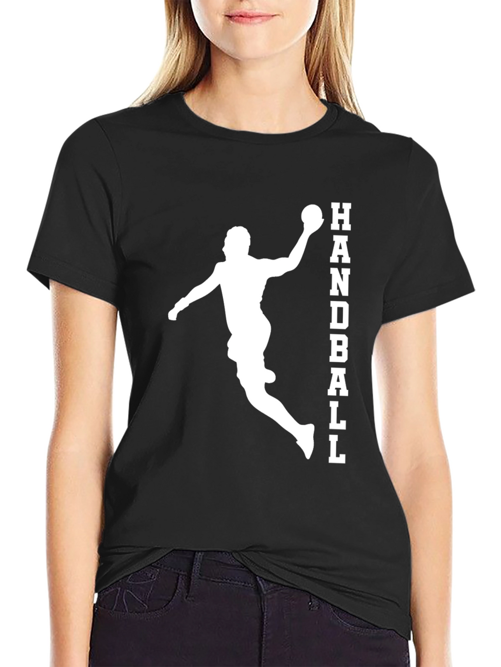Handball Player Graphic T-Shirt