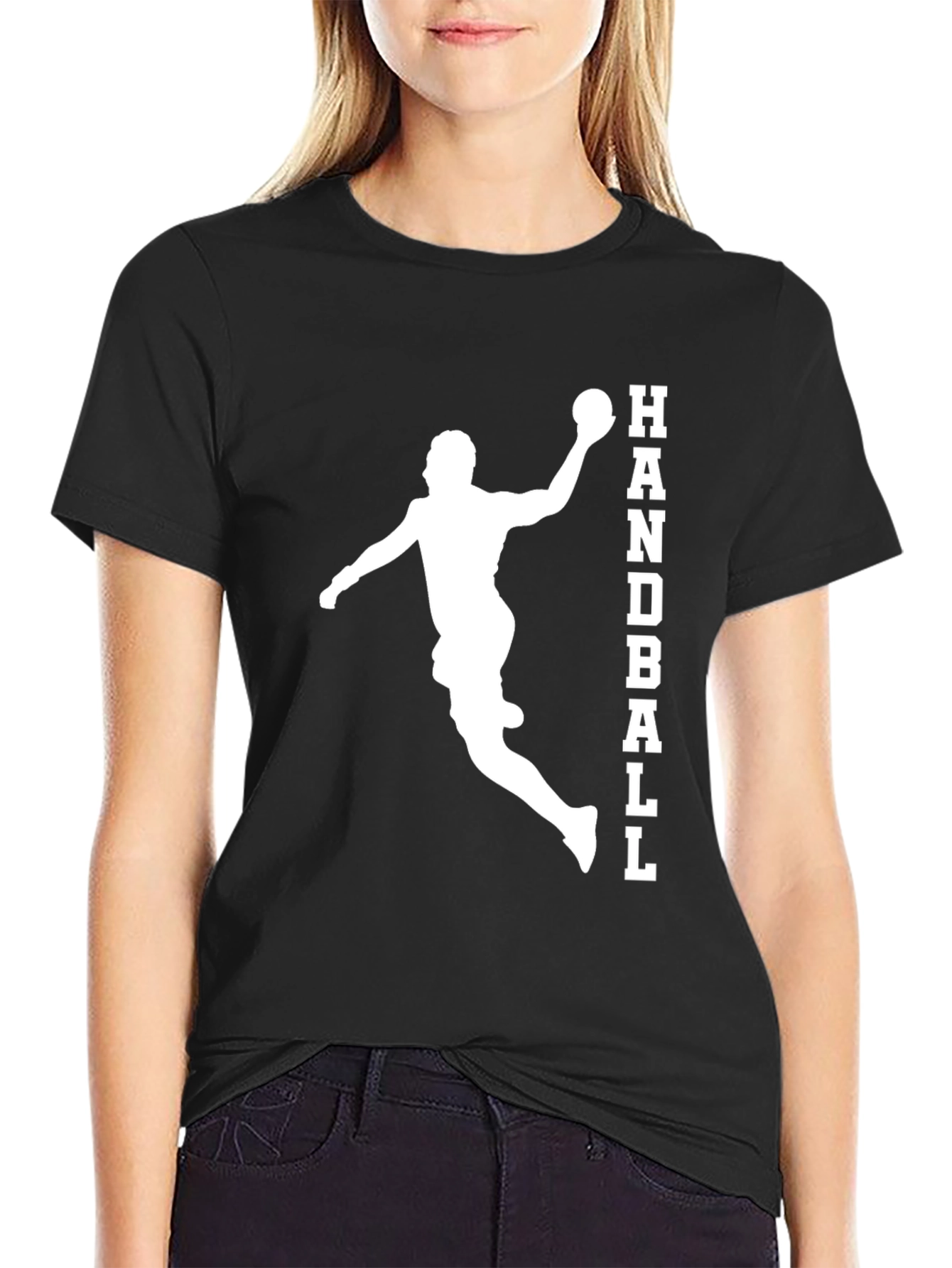 Handball Player Graphic T-Shirt