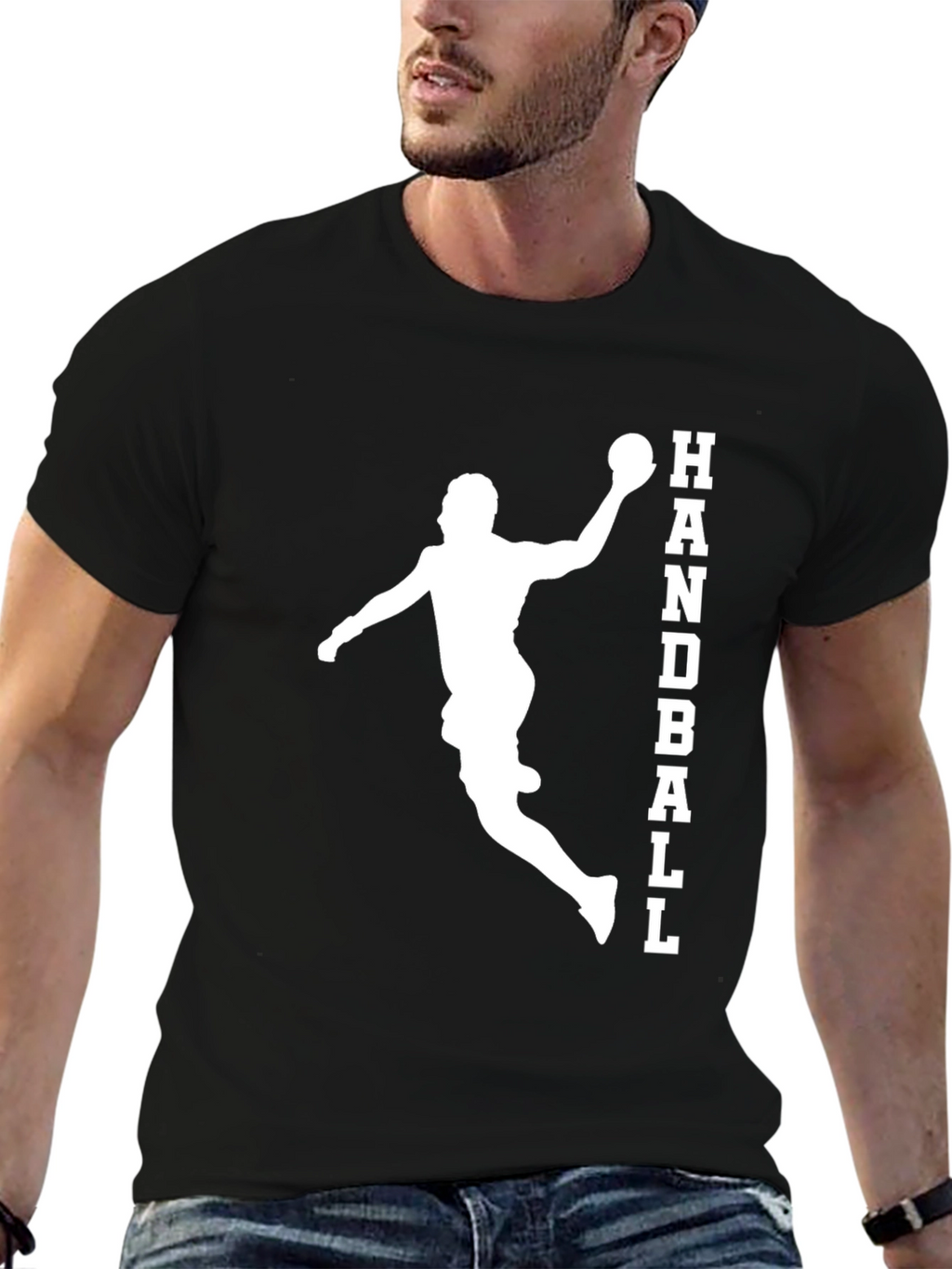 Handball Player Graphic T-Shirt