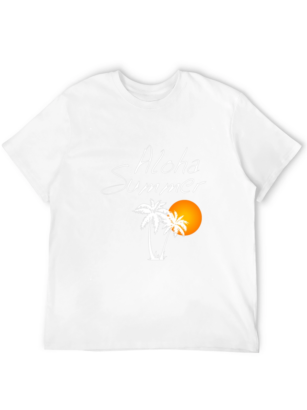 Aloha Summer Black Graphic T-Shirt