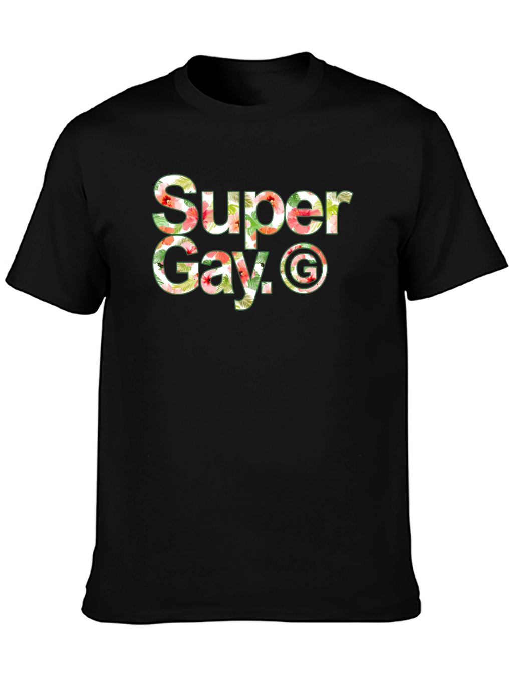 Super Gay Graphic Black T-Shirt