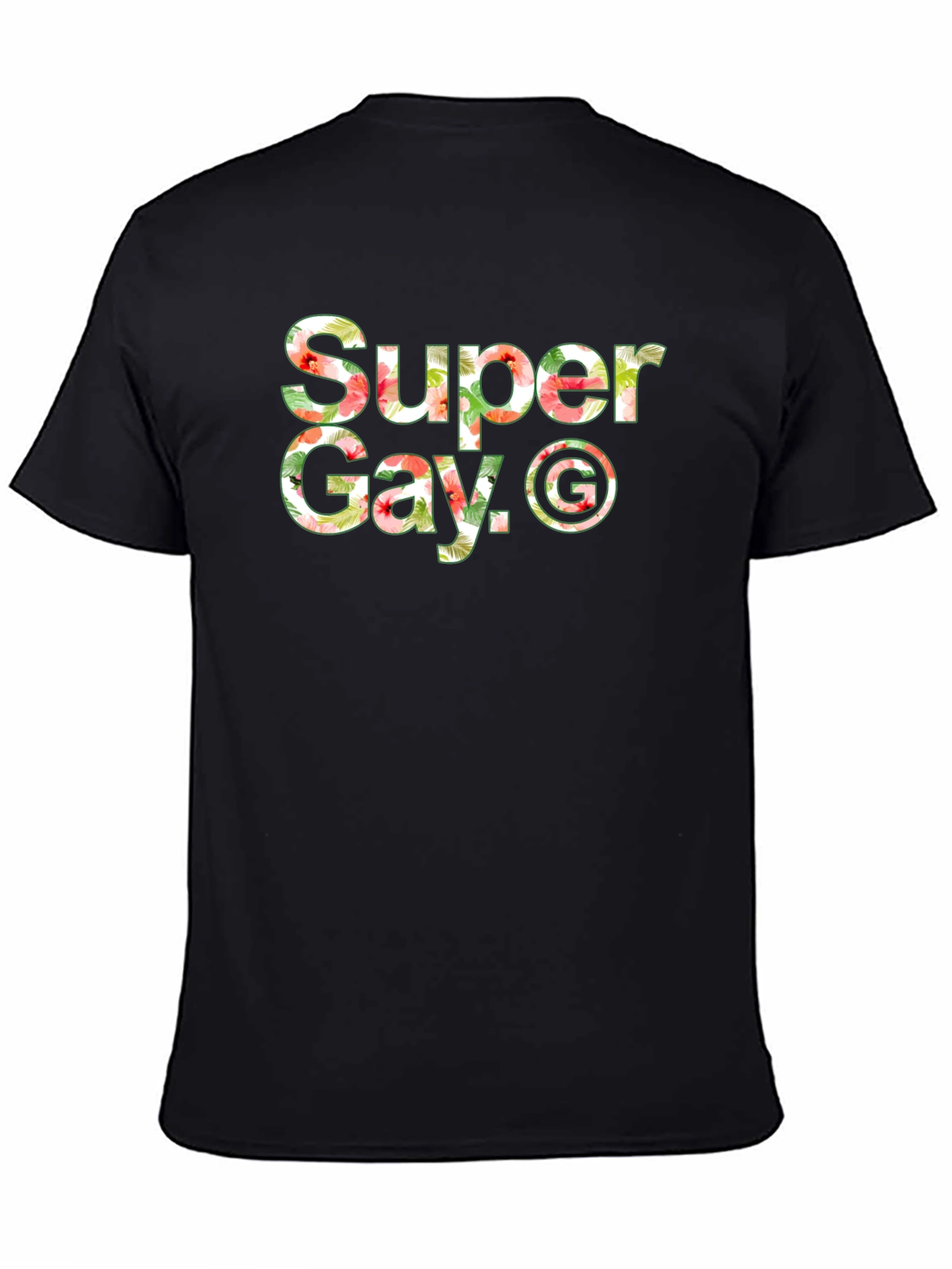 Super Gay Graphic Black T-Shirt