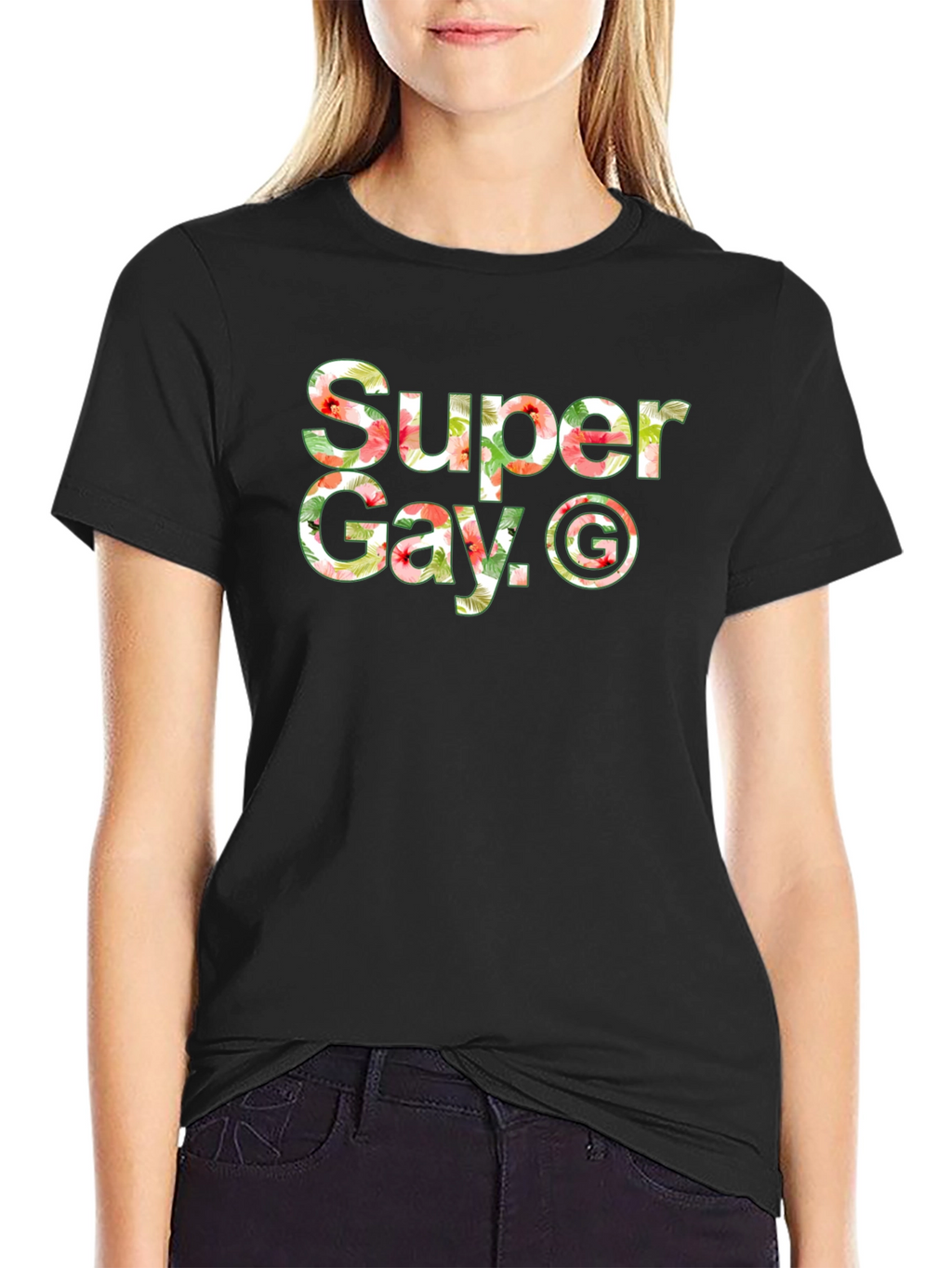 Super Gay Graphic Black T-Shirt
