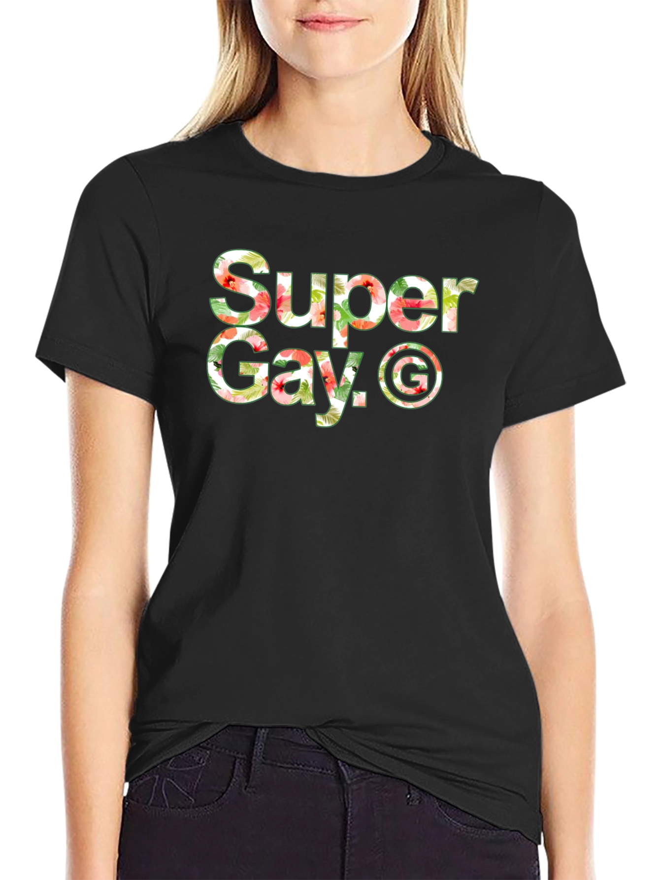 Super Gay Graphic Black T-Shirt