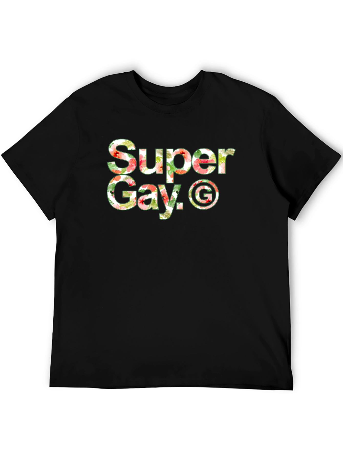 Super Gay Graphic Black T-Shirt